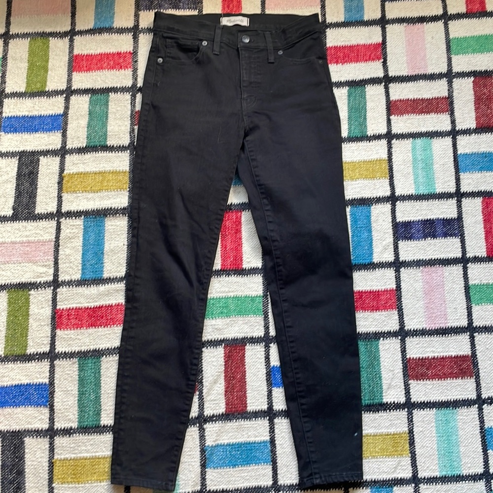 Madewell Black 9” High Rise Skinny Jean - Size 28”